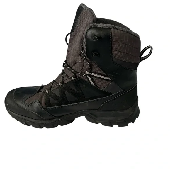 Salomon Men's Black Winter Boots #145464 Black Hiking Shoes Boots US 12 - Picture 3 of 8